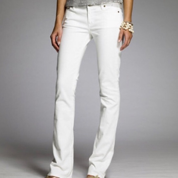 J. Crew Denim - J.Crew Bootcut Jeans in White Denim Size 25R